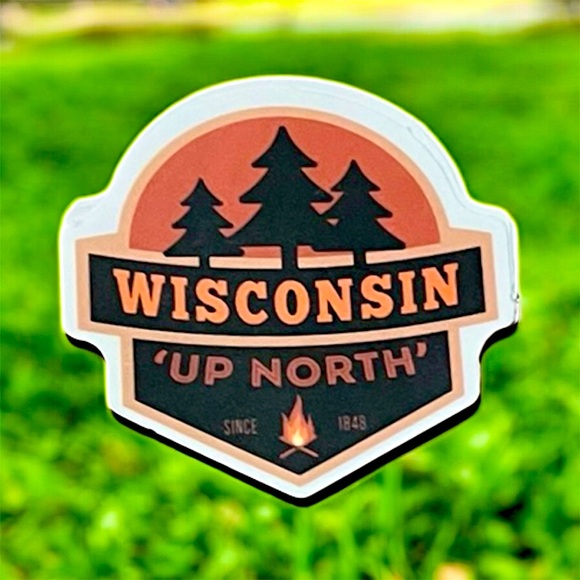 Wisconsin Matte Finish PVC Removable Waterproof Decor Accent St… - Picture 1 of 9